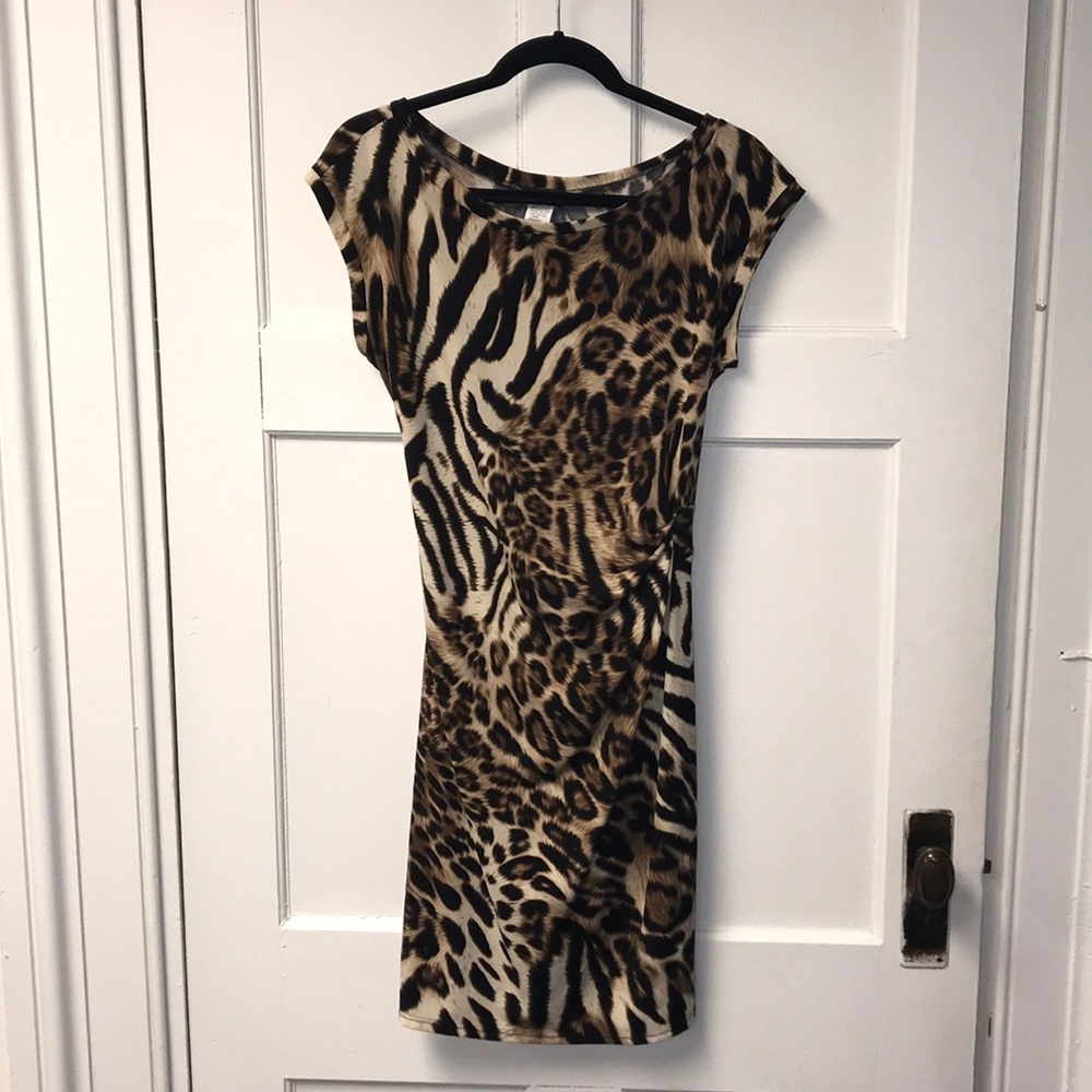 MSK Cheetah Dress